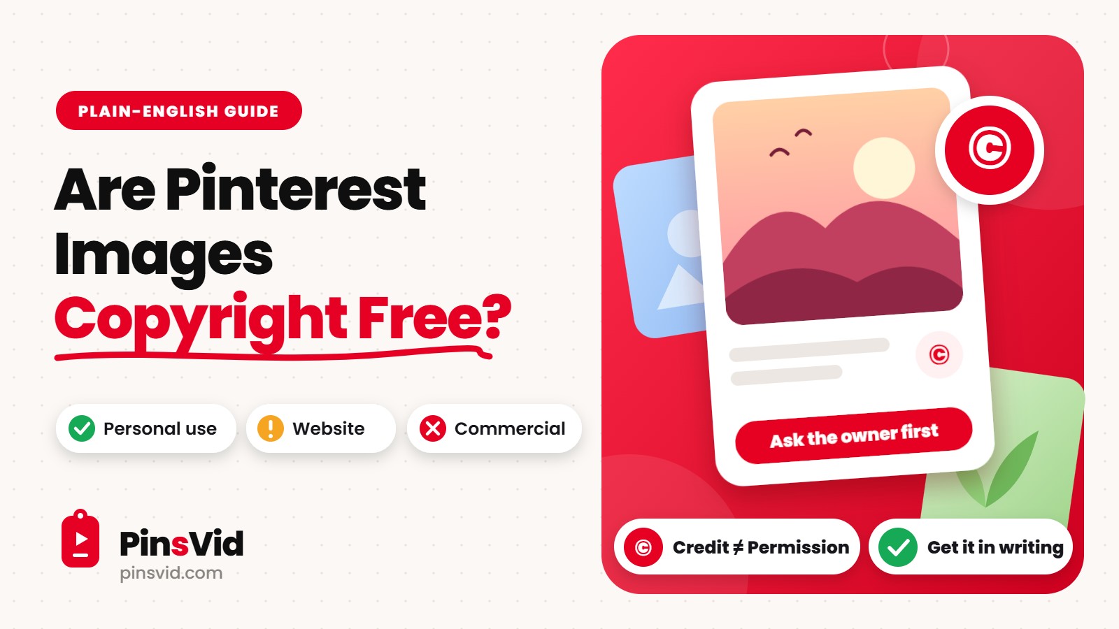Are Pinterest images copyright free? A plain-English guide to what you can and can't do with a Pin